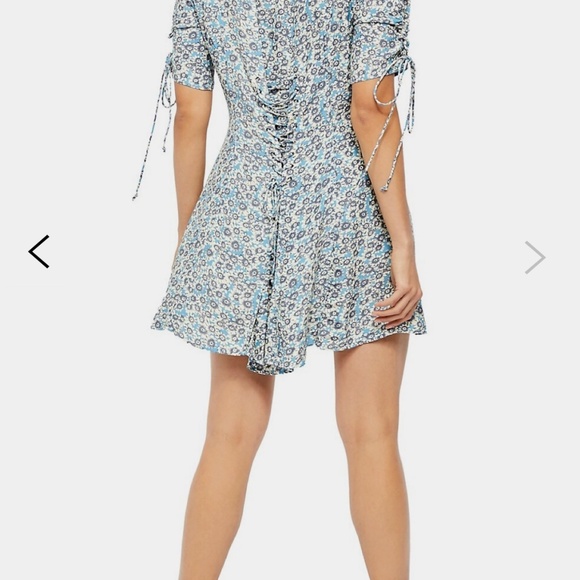 Floral Lace-Up Mini Dress Free People - Picture 2 of 2